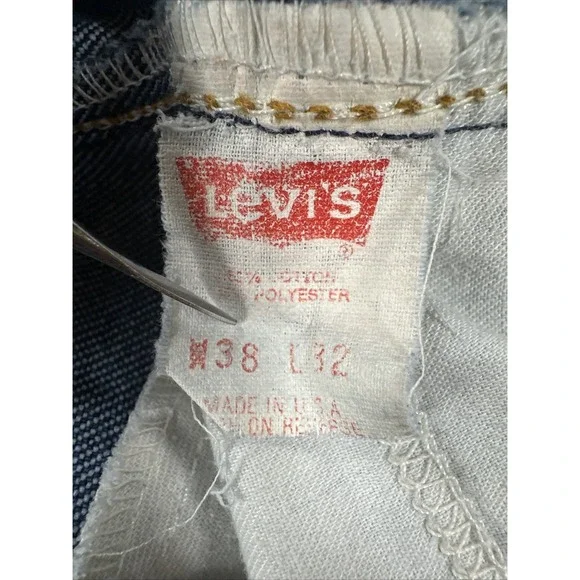 Vintage Levis 517 Men's Bootcut Jeans 38x32 (Actual 36x30) USA Cotton Polyester - Picture 10 of 11